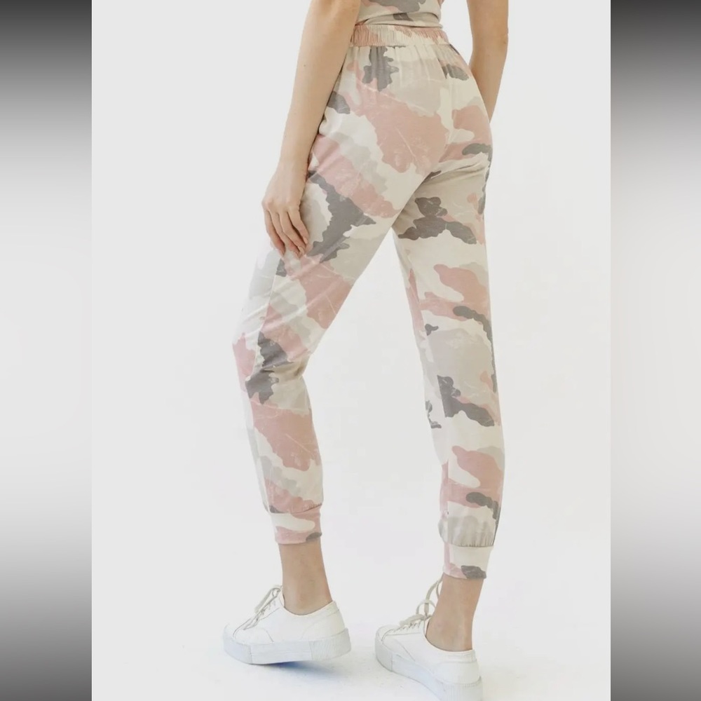 23. Mystree Camouflage Jacket & Jogger Set Rose Coral NWT - Picture 7 of 13